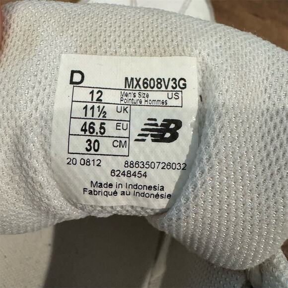 New Balance Men's 608 Cross Trainer Sneakers White Size 12 Gym Walking Run READ - Picture 7 of 11